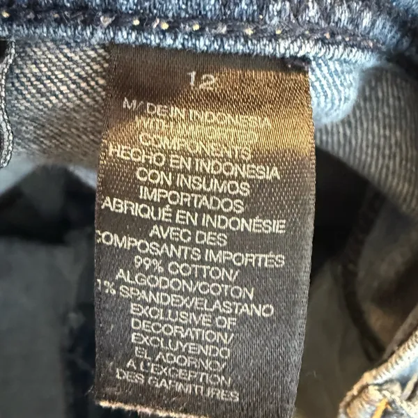 Axcess Liz Claiborne Denim Jeans Stretch Mid Rise Bootcut Size 12 - Image 6