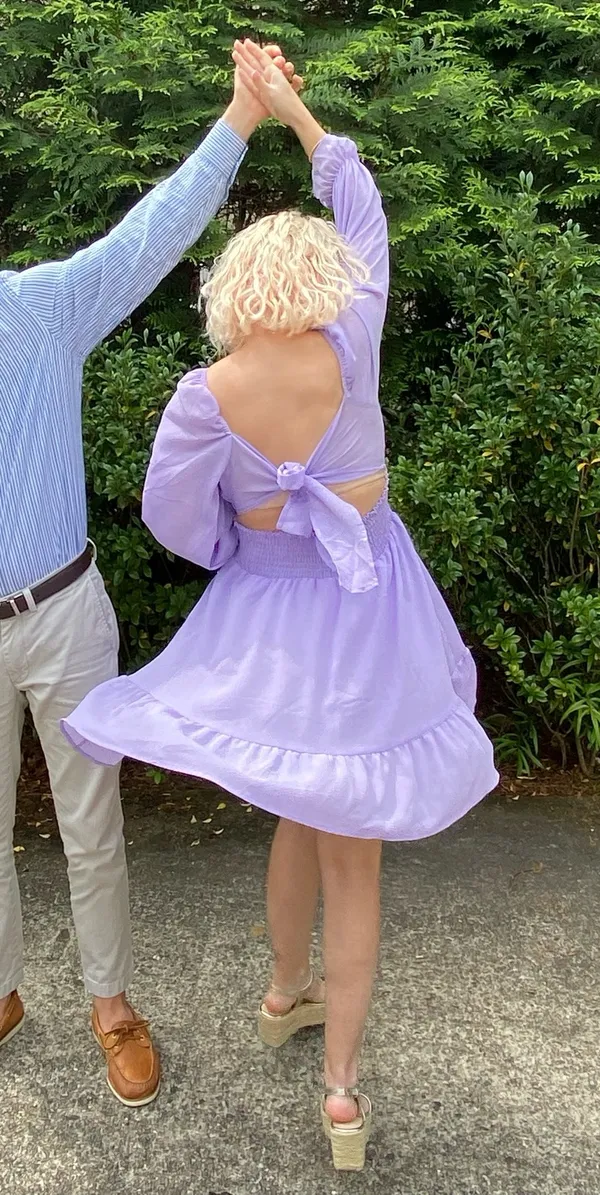 Amazon Dress with Tie Bck - Image 3