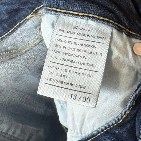 KanCan Denim‎ Bermuda Shorts Size 13/30 - Image 6