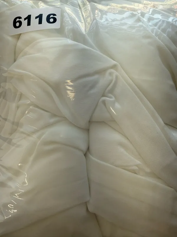 Lulus Dose of Love Ivory Satin Off-the-Shoulder‎ Mermaid Maxi Dress size large - Image 9