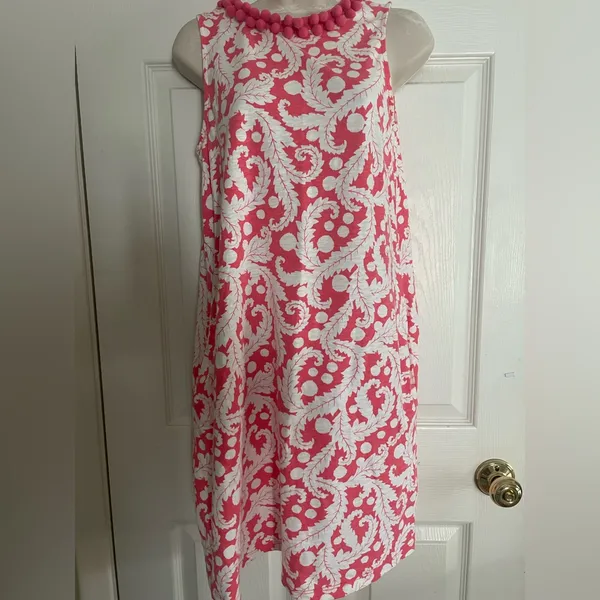 Boden Pink‎ and White Swirl Mini Dress - Image 2
