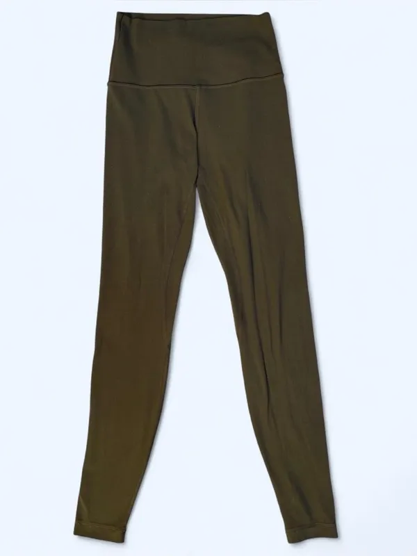 Lululemon Align High Rise Army Green Leggings yoga Pilates activewear gym size 4 - Image 7