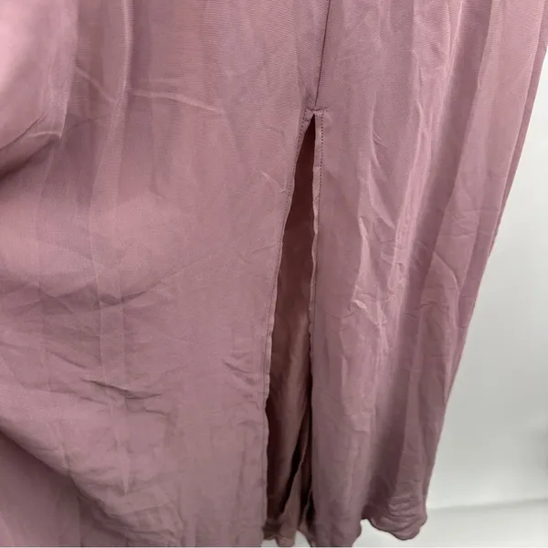 Birdy Grey Devin Convertible Chiffon Maxi Bridesmaid Dress‎ Dark Mauve Sz M NEW - Image 6