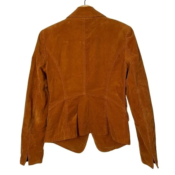 Free‎ People Heidi Brown Corduroy Button Front Blazer 4 - Image 6
