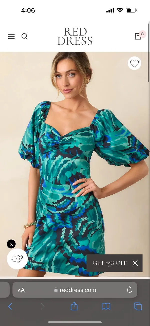 PROSPERINA HEDY BLUE MULTI ABSTRACT PRINT COTTON MINI DRESS - Image 5