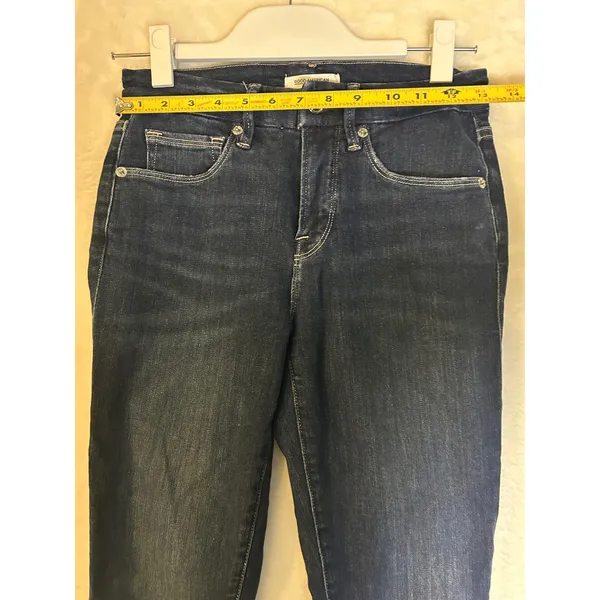 Good American Good Legs Crop Skinny Jeans Women 2/26‎ Dark Wash High Rise Denim - Image 6
