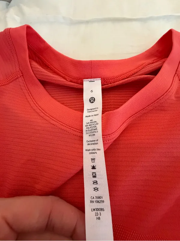 Lululemon Swiftly Tech Long Sleeve 2.0 *Race Top in Pale Raspberry - Image 2