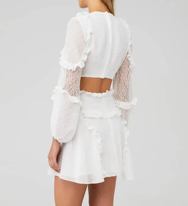 Bardot White Mini Dress - Image 2