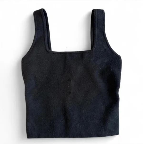 Abercrombie & Fitch Gray Squareneck Tank Top - Image 3
