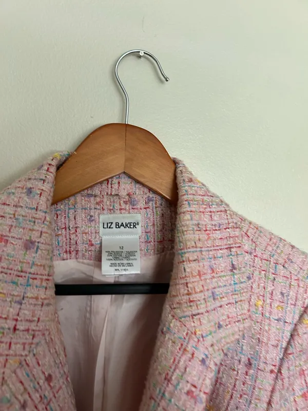 Vintage pink blazer - Image 4