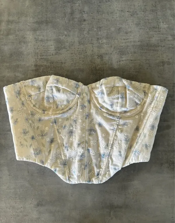 Tic Toc Floral Corset Top - Image 3
