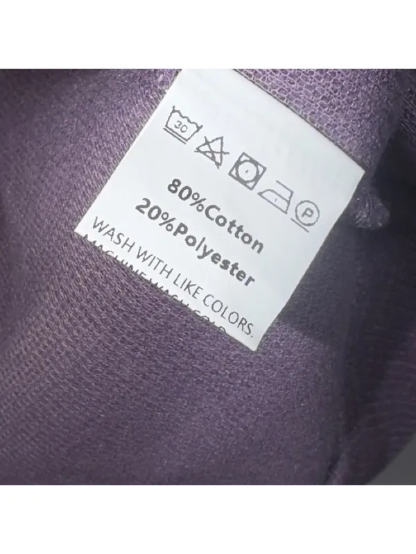 Boutique Purple Ribbed Oversized Top Large NWOT - Image 5