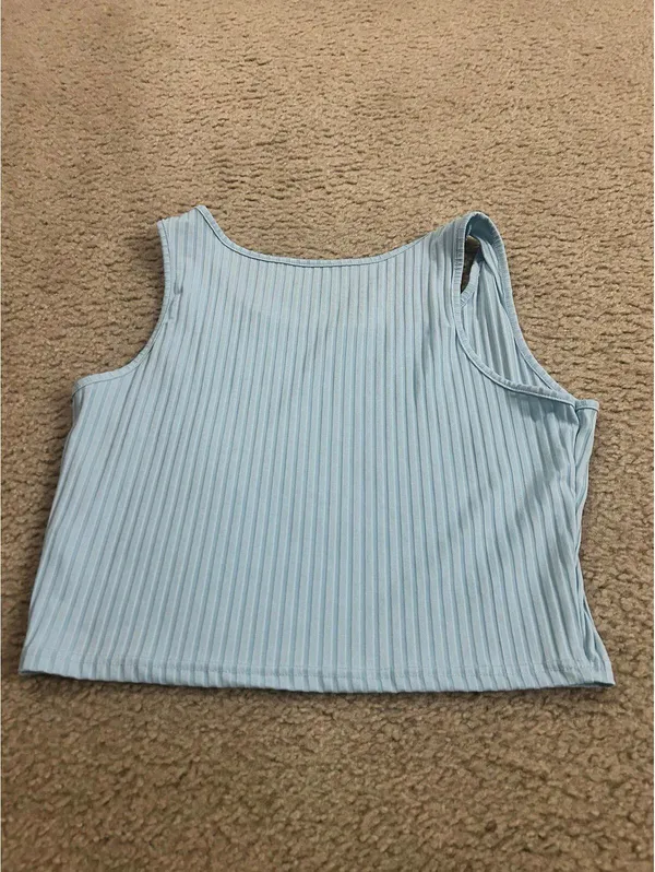 Crop top blue 2xl ab59 T-shirt top - Image 4