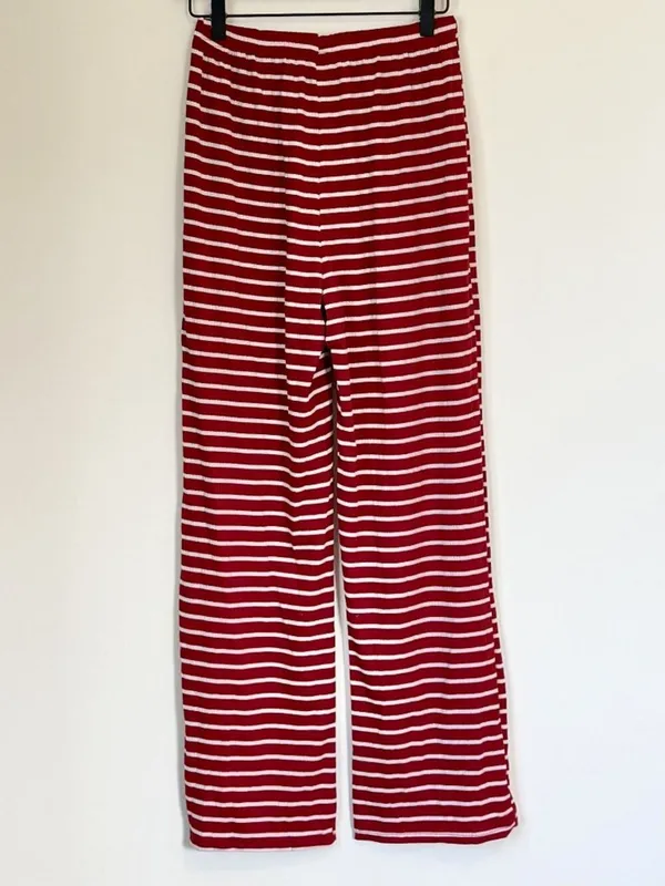 NWT Cupshe Red Striped 3-Piece Pajama Set - Size: Medium - Image 8