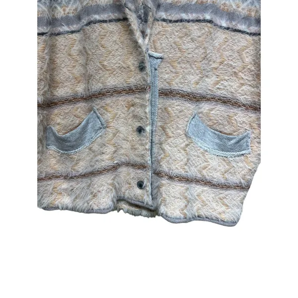 Free People Fair Weather Patterned Cardigan Neutral Combo Women’s Size Small‎ - Image 5