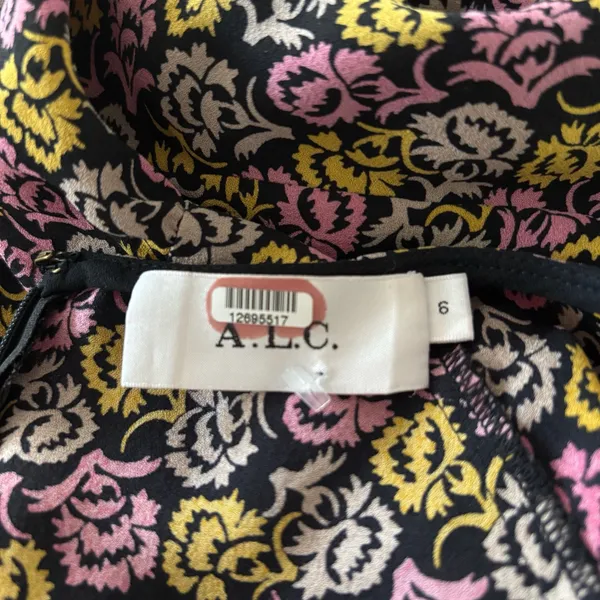 A.L.C. Floral Tilly Dress Size 6 - Image 11