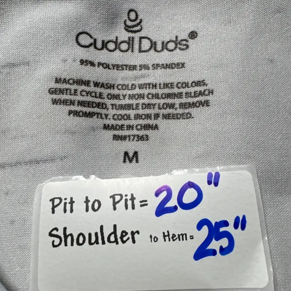 Cuddl‎ Duds Vacay Mode Graphic T-Shirt Gray Space Dye Surfboards V-Neck Medium - Image 2