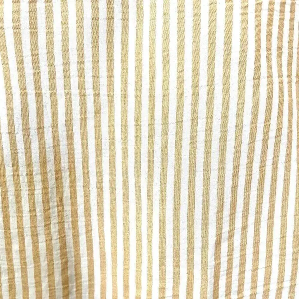 Zara yellow and white striped short sleeve crop top - Image 15