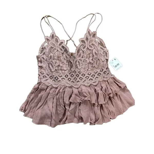 Free People Adella Cami in Dusty Mauve‎ NWT Sz L - Image 2
