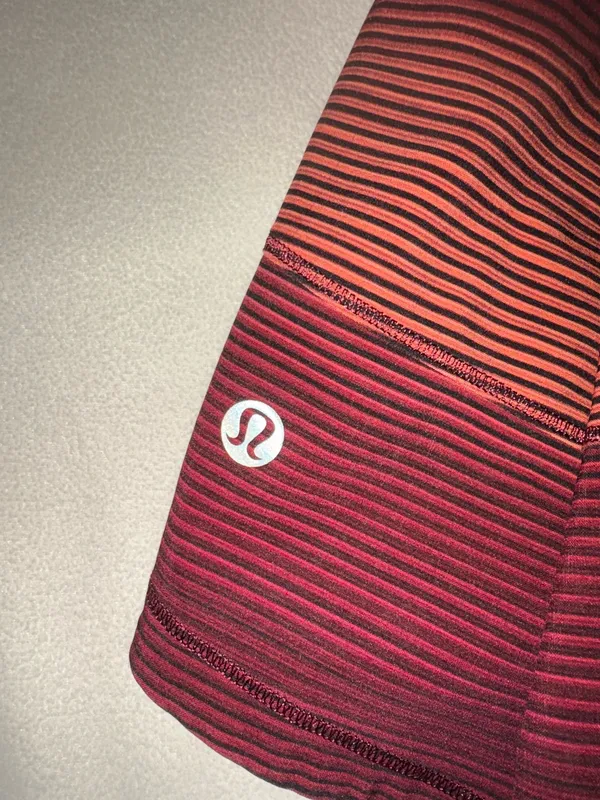 Lululemon Red Striped Tennis Skirt - Image 3