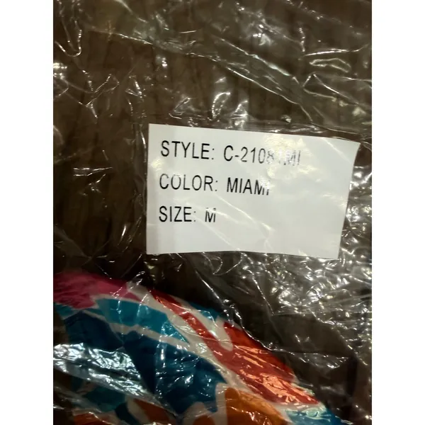 NWT Amanda Uprichard‎ Sicily Babydoll Mini Dress Miami Print Size Medium - Image 7