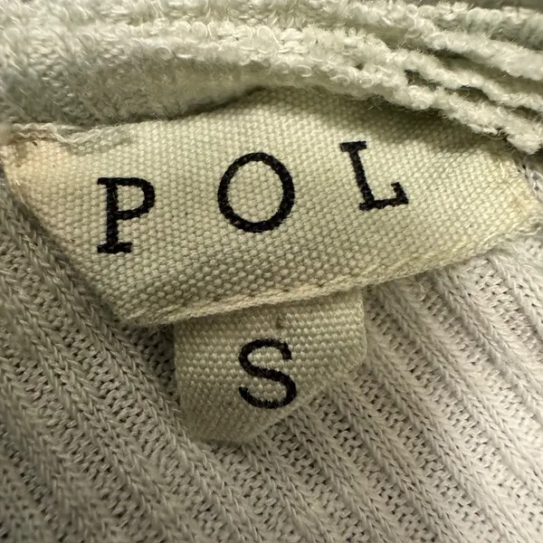 2009 | POL Y2K Boho Ombre Scoop Neck Ribbed Lettuce Edge Tank Top Sage Womens S‎ - Image 5