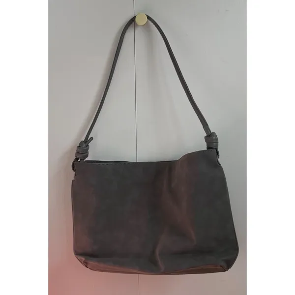8 Other Reasons Betsy Slouch Tote Bag‎ Stone Grey Knotted Shoulder Handbag NEW - Image 2