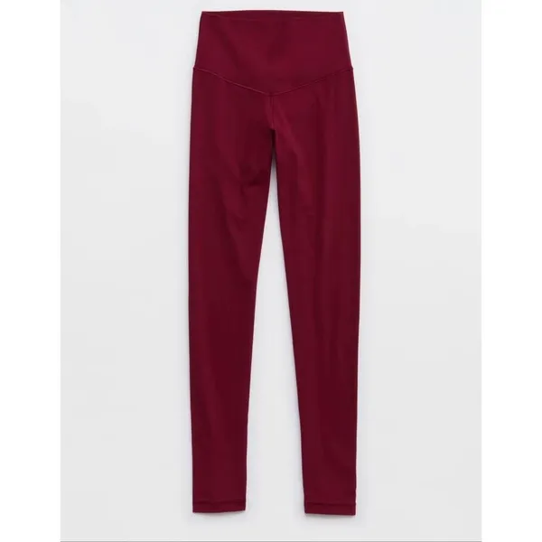 OFFLINE By Aerie High Waisted Legging Deep Cherry - Image 5