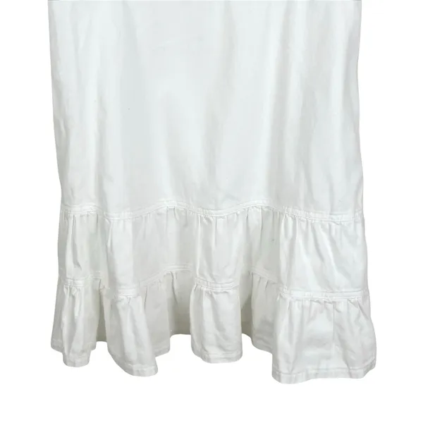 American Eagle Corset Smocked Back Fit & Flare Mini Dress in White Size Large - Image 5