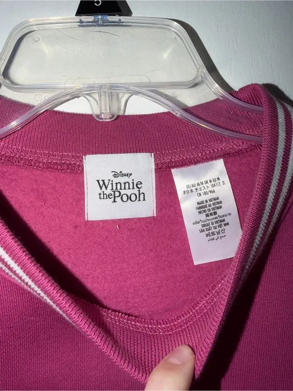 Disney Winnie the Pooh Magenta Crewneck Sweatshirt - Image 7