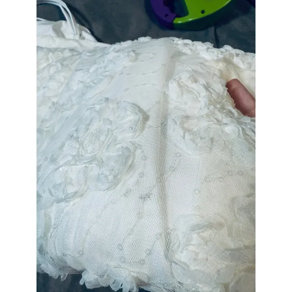 NWOT Lulus Medium‎ Delightful Charisma White Embroidered Sequin Mesh Midi Dress - Image 11