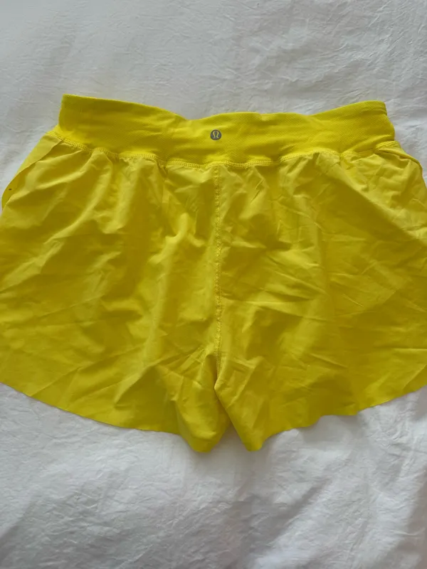 Lululemon Yellow Running Shorts - Image 2
