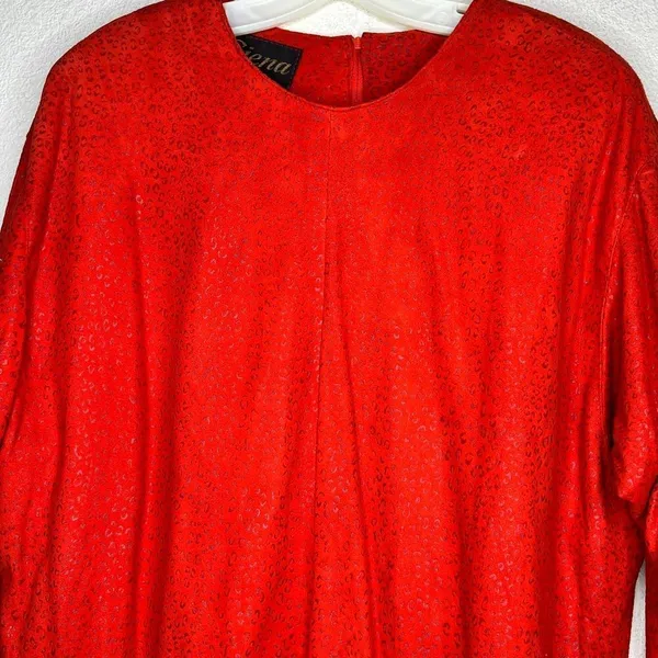 Vintage Siena New York Red Leather Top - Image 5