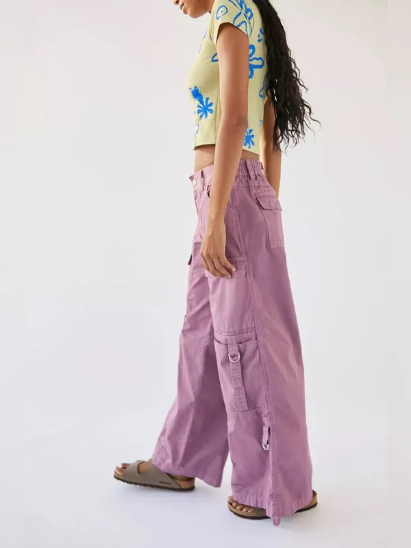 Urban Outfitters NEW BDG Mauve Pink Riley Classic Cargo Pants - Image 3