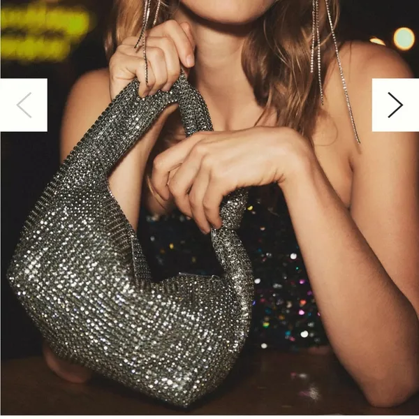 NWOT Anthropologie Rhinestone Mini Bag - Image 4