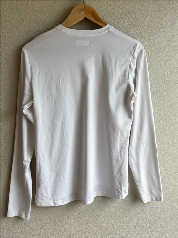 Columbia White Long-Sleeve Performance Tee - Image 2