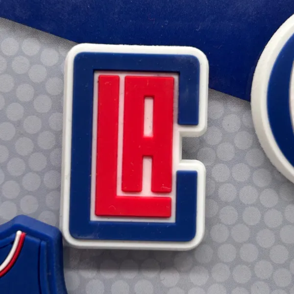 NEW‎ Crocs NBA Los Angeles Clippers Jibbitz 5-Pack Shoe Charms Basketball - Image 5