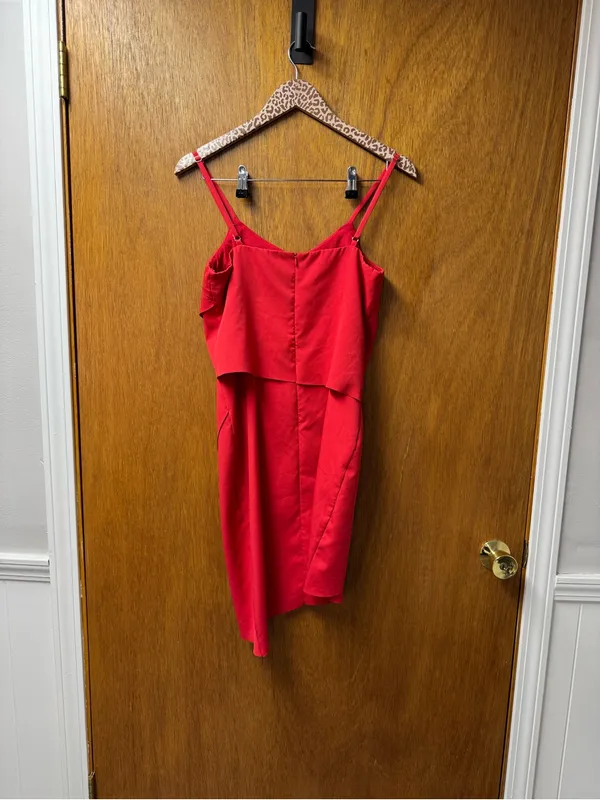 Elliatt x Revolve The Shot Tulip Sleeveless Mini Dress Cutout Red Small - Image 13