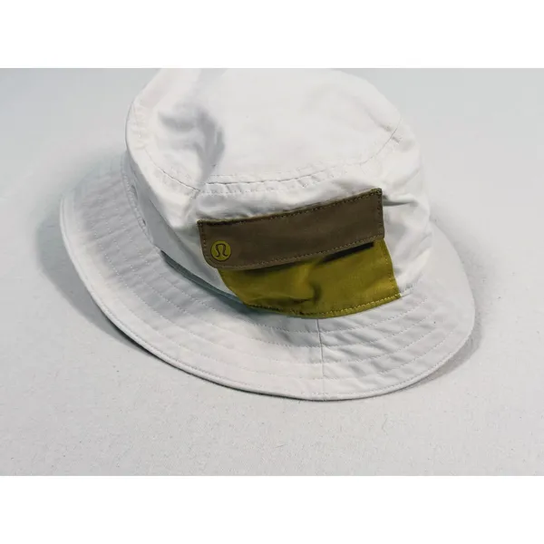 Lululemon On My Level Bucket Hat White Opal Size M/L Pocket Travel Sun Beach - Image 4