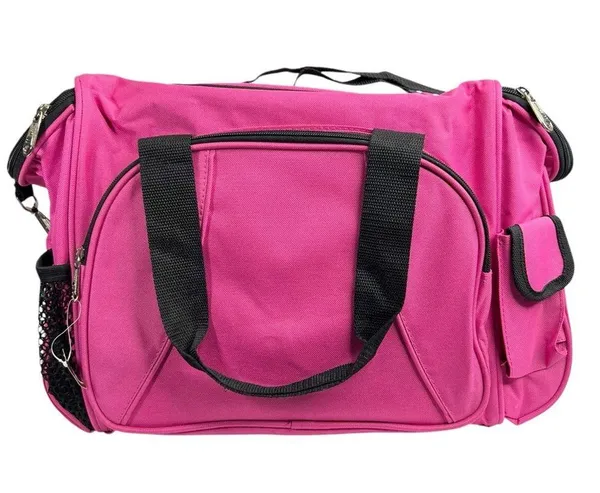 NWT Totes Isotoner Bright Pink Travel Carry On Duffle Bag Luggage - Image 2