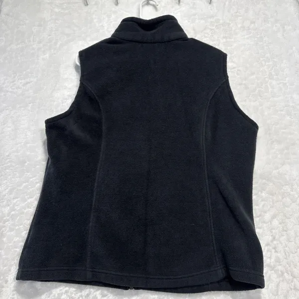 Columbia Fleece Vest Womens Size XL Black Layering Outdoor Hiking Fall Winter - Image 2