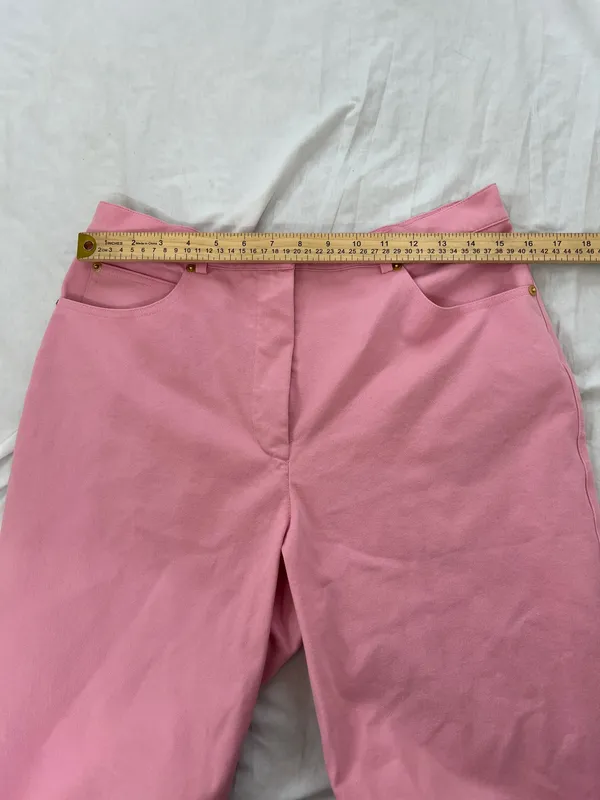 St. John Sport by Marie Gray Rose Pink cotton pants size 12 - Image 7
