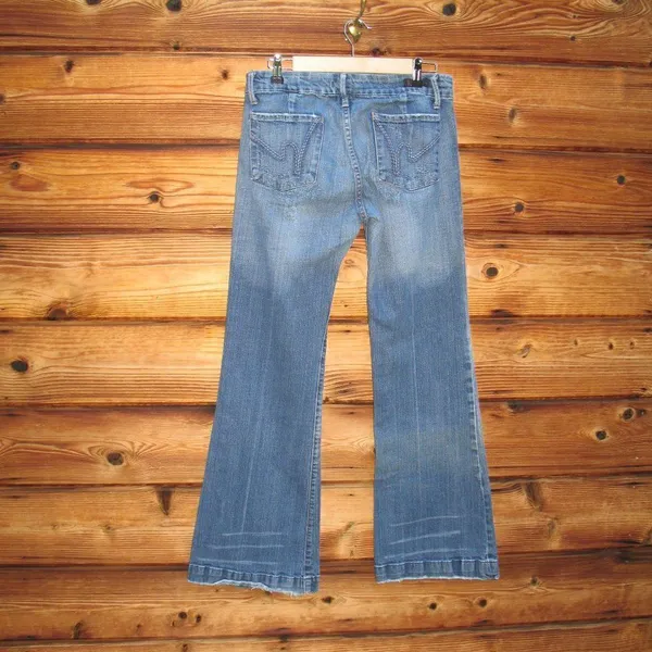 Citizens of Humanity Low Waist Wide Leg Jeans - Image 5