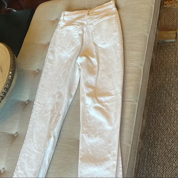Abercrombie & Fitch '90s Straight Ultra High Rise Jeans - White Size 27/ 4 R - Image 9