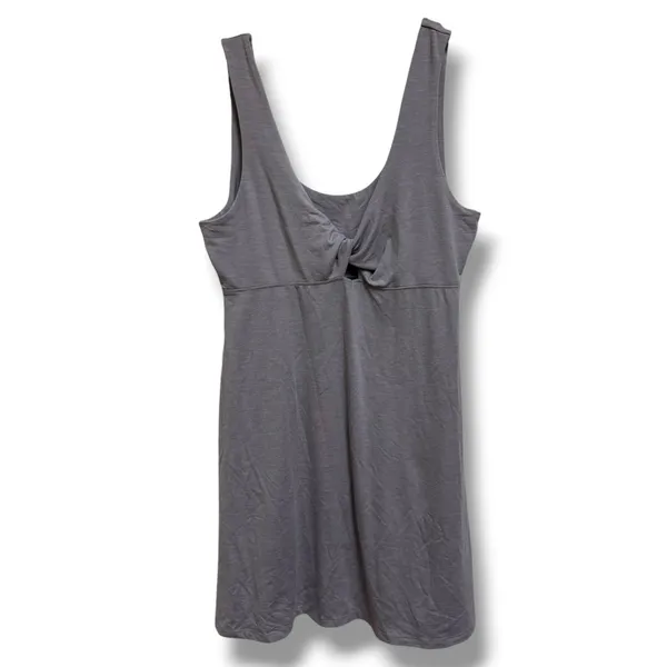 Volcom Desert Bunnie Reversible Twist Front Gray Mini Dress Size L - Image 3