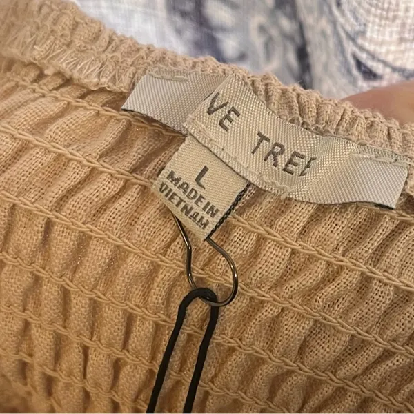 Love‎ Tree Linen Blend Button Front Tank Top Size Large - Image 6