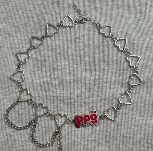 The Powerpuff Girls Choker Heart Chain Necklace - Image 3