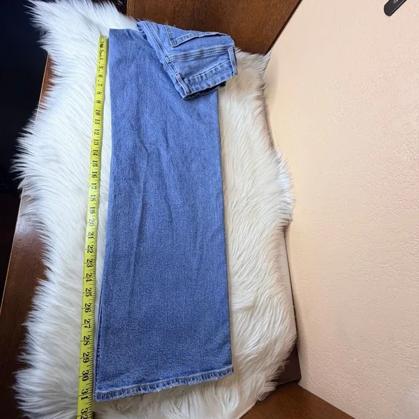American Eagle Curvy Super High-Rise Baggy Straight Leg Jeans Size 2L - Image 9