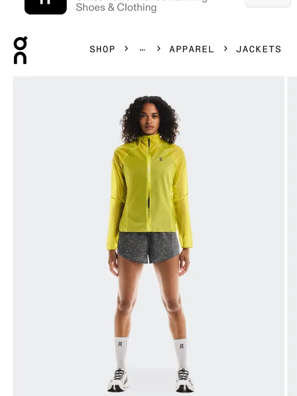 On Running Zero Jacket‎ Womens Large Lime Green NWT Packable Windbreaker - Image 2