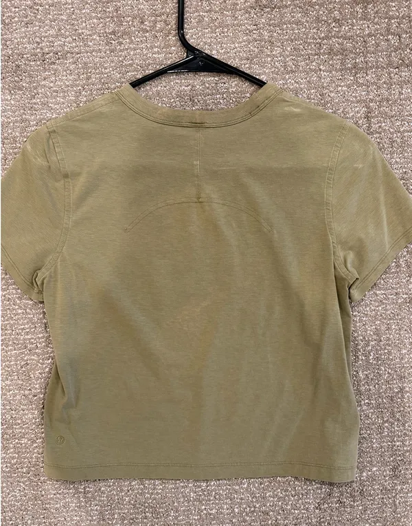 Lululemon Cotton Cropped Tee - Image 2